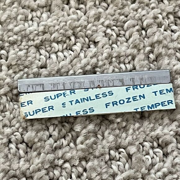 Vintage H & H Co Hair Shaper Razor Stainless Steel Straight Razor Personna Blade - Picture 8 of 15
